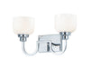 Myhouse Lighting Maxim - 26062WTPC - Two Light Bath Vanity - Swale - Polished Chrome