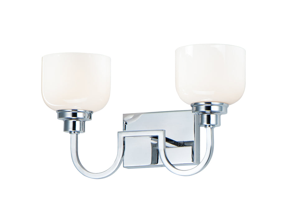 Myhouse Lighting Maxim - 26062WTPC - Two Light Bath Vanity - Swale - Polished Chrome