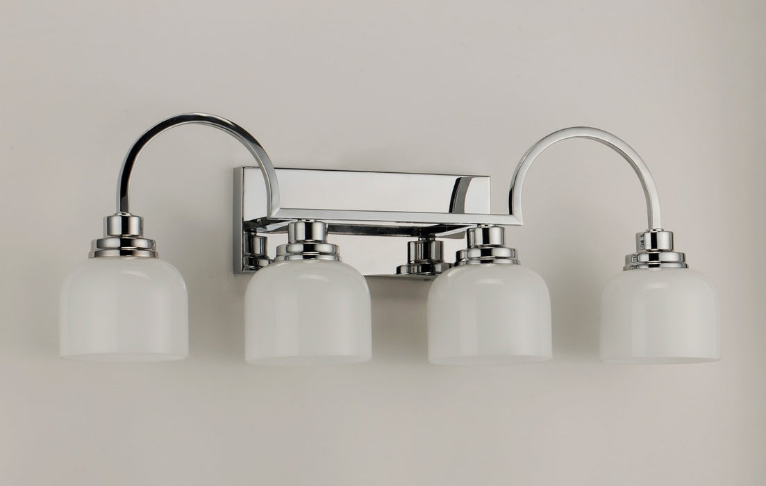Myhouse Lighting Maxim - 26064WTPC - Four Light Bath Vanity - Swale - Polished Chrome