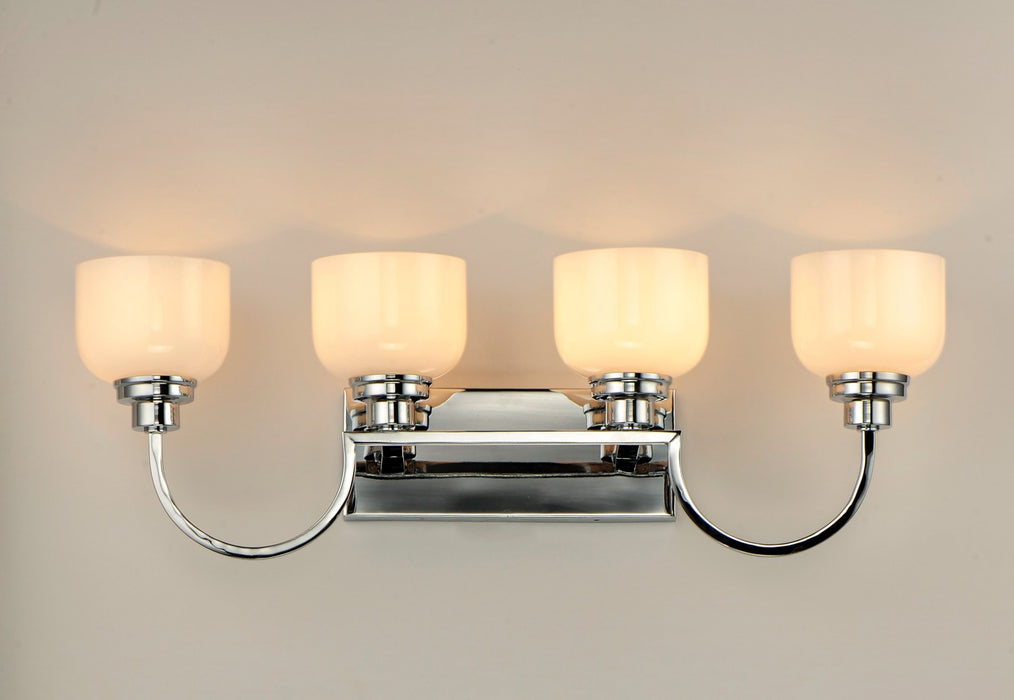 Myhouse Lighting Maxim - 26064WTPC - Four Light Bath Vanity - Swale - Polished Chrome