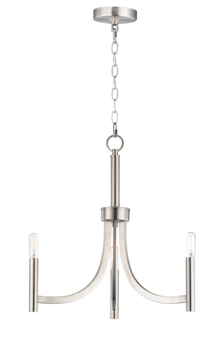 Myhouse Lighting Maxim - 21523SN - Three Light Chandelier - Lyndon - Satin Nickel