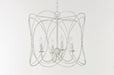 Myhouse Lighting Maxim - 27594WWT - Four Light Chandelier - Trellis - Weathered White