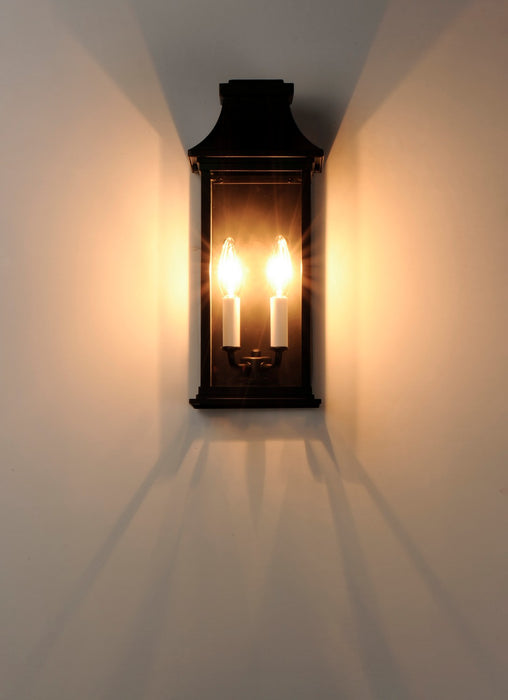 Myhouse Lighting Maxim - 30025CLBK - Two Light Outdoor Wall Lantern - Vicksburg - Black