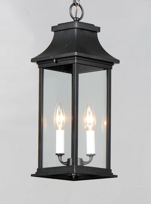 Myhouse Lighting Maxim - 30029CLBK - Two Light Outdoor Hanging Lantern - Vicksburg - Black