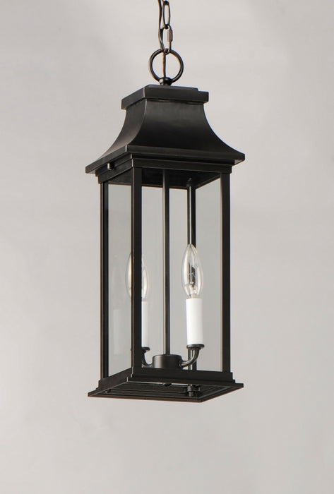 Myhouse Lighting Maxim - 30029CLBK - Two Light Outdoor Hanging Lantern - Vicksburg - Black