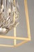 Myhouse Lighting Maxim - 32404BCPNGL - Four Light Pendant - Bouquet - Polished Nickel / Gold Leaf