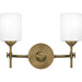 Myhouse Lighting Quoizel - ARI8615WS - Two Light Bath - Aria - Weathered Brass