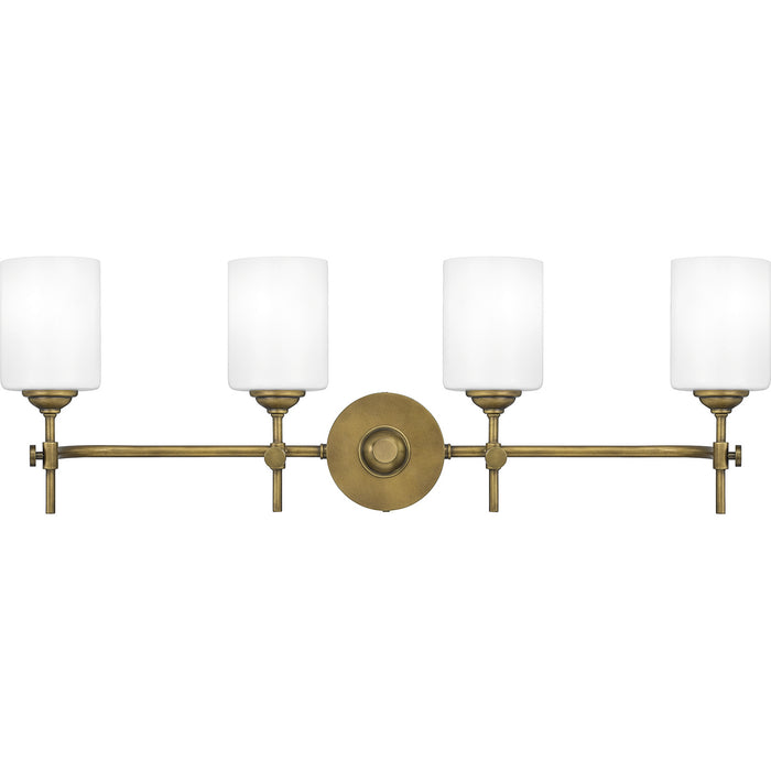 Myhouse Lighting Quoizel - ARI8631WS - Four Light Bath - Aria - Weathered Brass