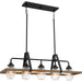 Myhouse Lighting Quoizel - GUI540GK - Five Light Island Chandelier - Guilford - Grey Ash