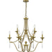 Myhouse Lighting Quoizel - JOU5032AB - Nine Light Chandelier - Joules - Aged Brass