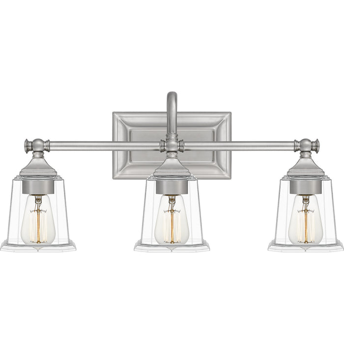 Myhouse Lighting Quoizel - NLC8603BN - Three Light Bath - Nicholas - Brushed Nickel