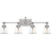 Myhouse Lighting Quoizel - NLC8604BN - Four Light Bath - Nicholas - Brushed Nickel