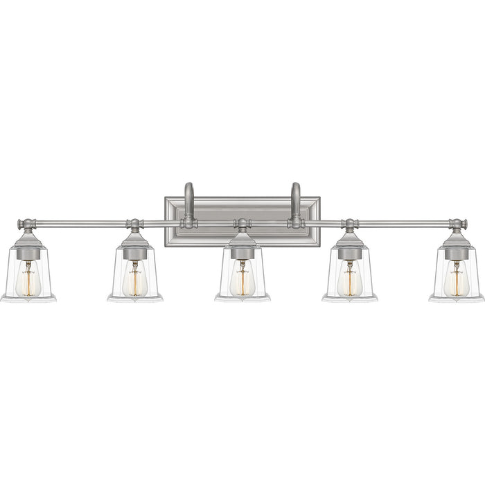 Myhouse Lighting Quoizel - NLC8605BN - Five Light Bath Fixture - Nicholas - Brushed Nickel