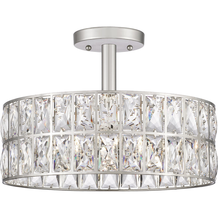 Myhouse Lighting Quoizel - QF4046PK - Three Light Semi Flush Mount - Coffman - Polished Nickel