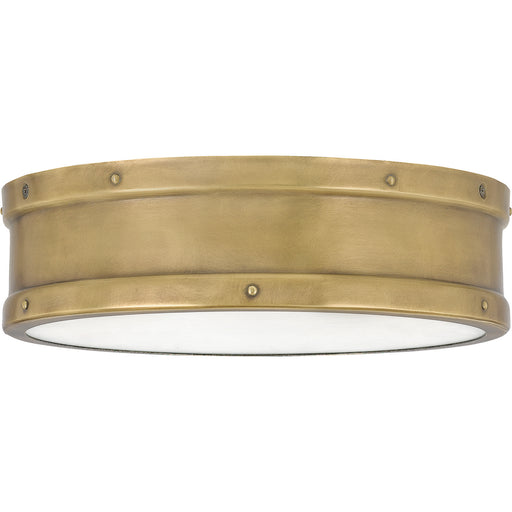 Myhouse Lighting Quoizel - QF5224WS - LED Flush Mount - Ahoy - Weathered Brass