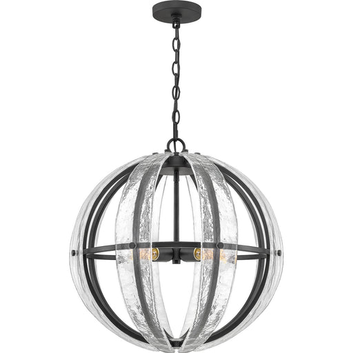 Myhouse Lighting Quoizel - QOP5179MBK - Four Light Pendant - Dre - Matte Black