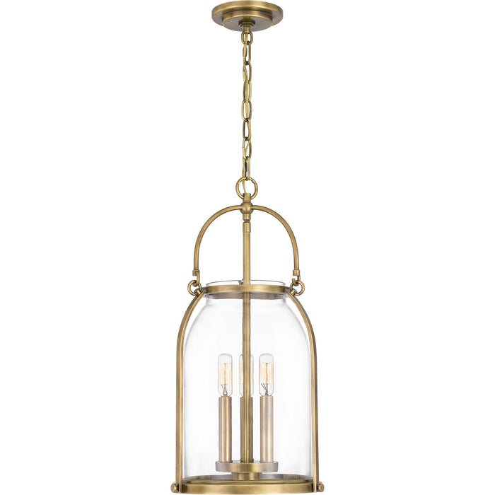 Myhouse Lighting Quoizel - QP5194WS - Three Light Pendant - Colonel - Weathered Brass