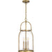 Myhouse Lighting Quoizel - QP5194WS - Three Light Pendant - Colonel - Weathered Brass