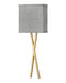 Myhouse Lighting Hinkley - 41101HB - LED Wall Sconce - Axis Heathered Gray - Heritage Brass
