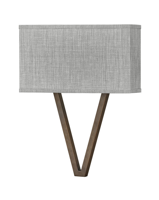 Myhouse Lighting Hinkley - 41503WL - LED Wall Sconce - Vector Heathered Gray - Walnut