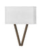 Myhouse Lighting Hinkley - 41504WL - LED Wall Sconce - Vector Off White - Walnut