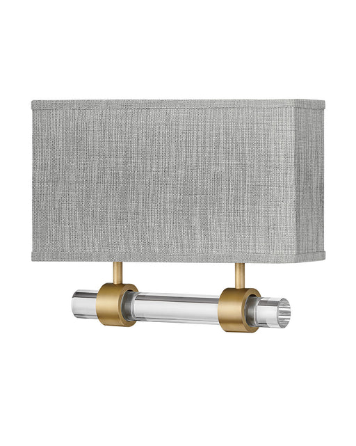 Myhouse Lighting Hinkley - 41603HB - LED Wall Sconce - Luster Heathered Gray - Heritage Brass