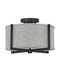 Myhouse Lighting Hinkley - 41705BK - LED Semi-Flush Mount - Axis Heathered Gray - Black