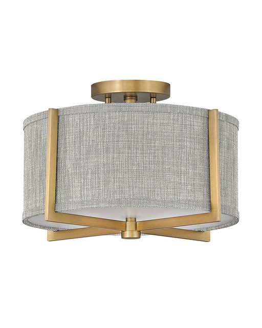Myhouse Lighting Hinkley - 41705HB - LED Foyer Pendant - Axis Heathered Gray - Heritage Brass