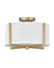 Myhouse Lighting Hinkley - 41706HB - LED Foyer Pendant - Axis Off White - Heritage Brass