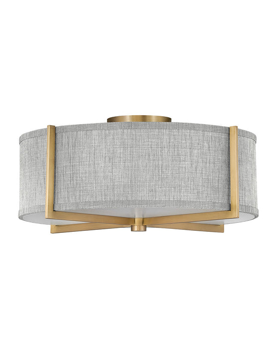 Myhouse Lighting Hinkley - 41707HB - LED Foyer Pendant - Axis Heathered Gray - Heritage Brass