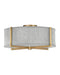 Myhouse Lighting Hinkley - 41707HB - LED Foyer Pendant - Axis Heathered Gray - Heritage Brass