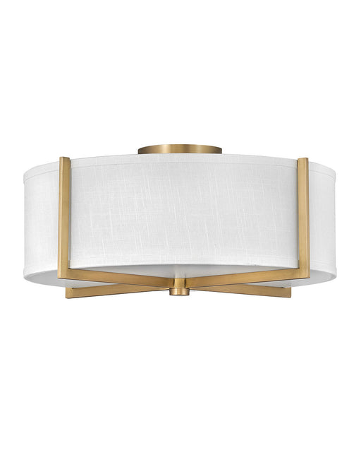 Myhouse Lighting Hinkley - 41708HB - LED Foyer Pendant - Axis Off White - Heritage Brass