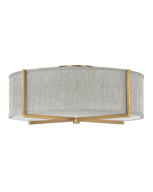 Myhouse Lighting Hinkley - 41709HB - LED Foyer Pendant - Axis Heathered Gray - Heritage Brass