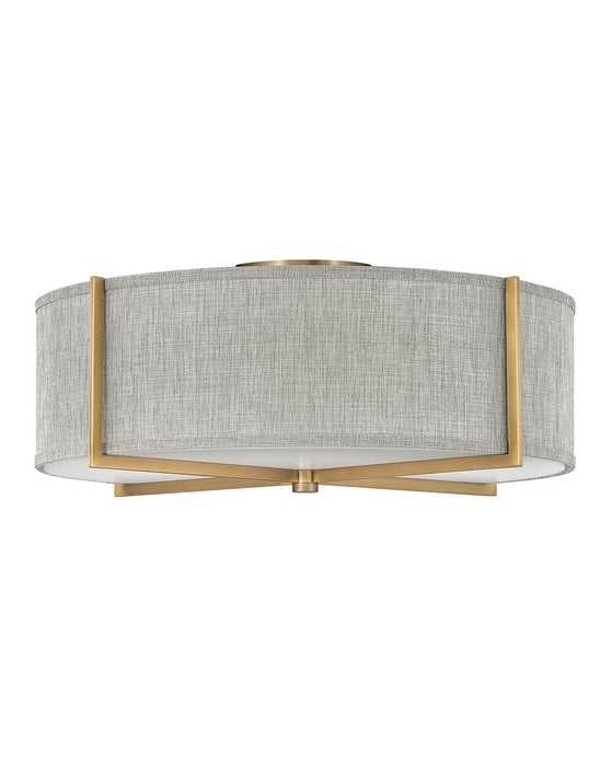 Myhouse Lighting Hinkley - 41709HB - LED Foyer Pendant - Axis Heathered Gray - Heritage Brass