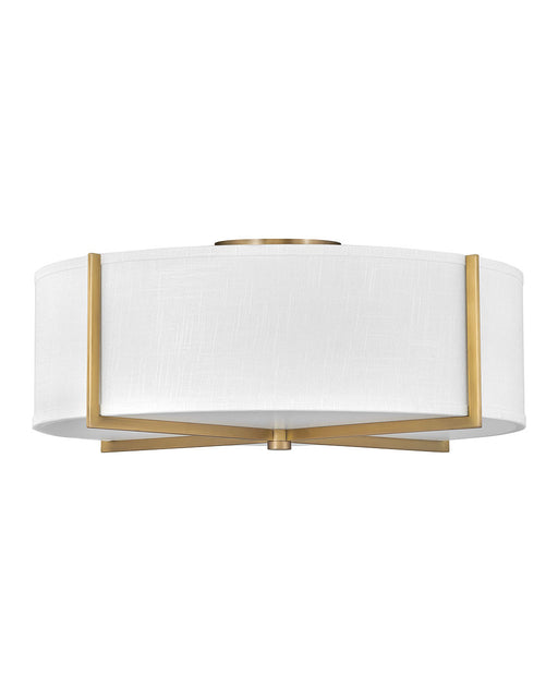 Myhouse Lighting Hinkley - 41710HB - LED Foyer Pendant - Axis Off White - Heritage Brass