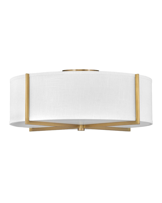 Myhouse Lighting Hinkley - 41710HB - LED Foyer Pendant - Axis Off White - Heritage Brass