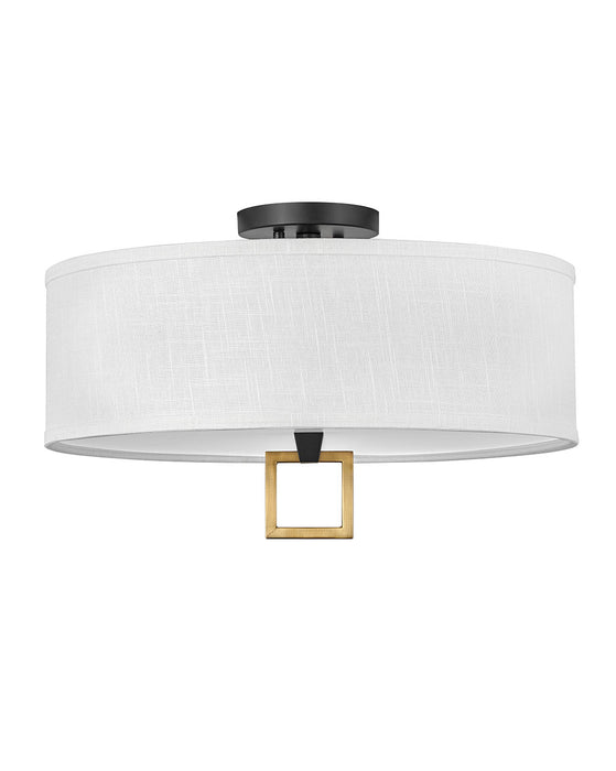 Myhouse Lighting Hinkley - 41808BK - LED Foyer Pendant - Link Off White - Black