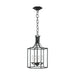 Myhouse Lighting Visual Comfort Studio - AC1004SMS - Four Light Pendant - Bantry House - Smith Steel