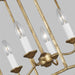 Myhouse Lighting Visual Comfort Studio - AC1014ADB - Four Light Pendant - Bantry House - Antique Gild