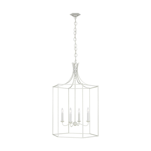 Myhouse Lighting Visual Comfort Studio - AC1024GCM - Four Light Pendant - Bantry House - Gloss Cream