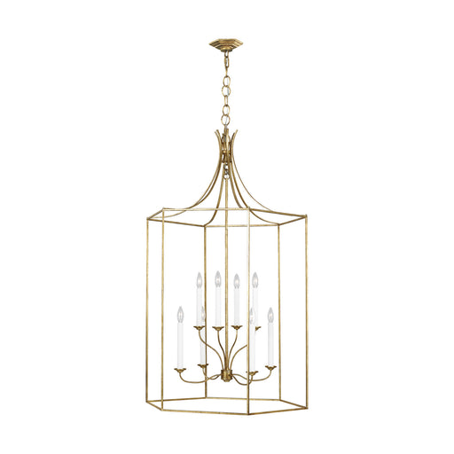 Myhouse Lighting Visual Comfort Studio - AC1038ADB - Eight Light Chandelier - Bantry House - Antique Gild