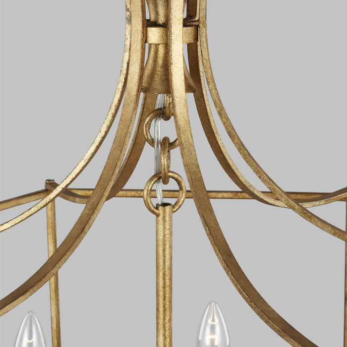 Myhouse Lighting Visual Comfort Studio - AC1046ADB - Six Light Chandelier - Bantry House - Antique Gild