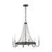 Myhouse Lighting Visual Comfort Studio - AC1066DWZ - Six Light Chandelier - Leon - Dark Weathered Zinc