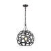 Myhouse Lighting Visual Comfort Studio - AP1061MBK - One Light Pendant - Feccetta - Midnight Black