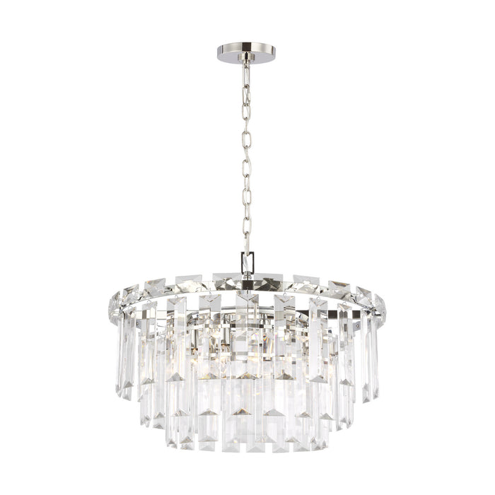 Myhouse Lighting Visual Comfort Studio - CC12610PN - Ten Light Chandelier - Arden - Polished Nickel