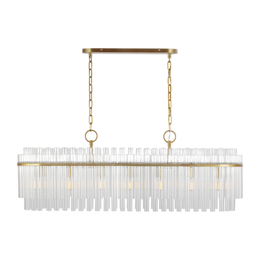 Myhouse Lighting Visual Comfort Studio - CC1307BBS - Seven Light Linear Chandelier - Beckett - Burnished Brass