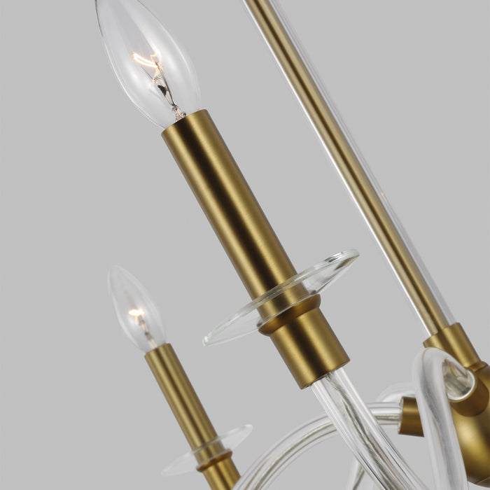 Myhouse Lighting Visual Comfort Studio - CC1315BBS - Five Light Chandelier - Hanover - Burnished Brass