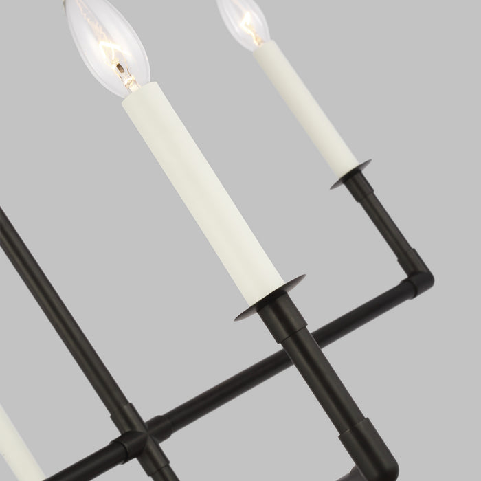 Myhouse Lighting Visual Comfort Studio - CC1346AI - Six Light Chandelier - Bayview - Aged Iron
