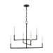 Myhouse Lighting Visual Comfort Studio - CC1346AI - Six Light Chandelier - Bayview - Aged Iron