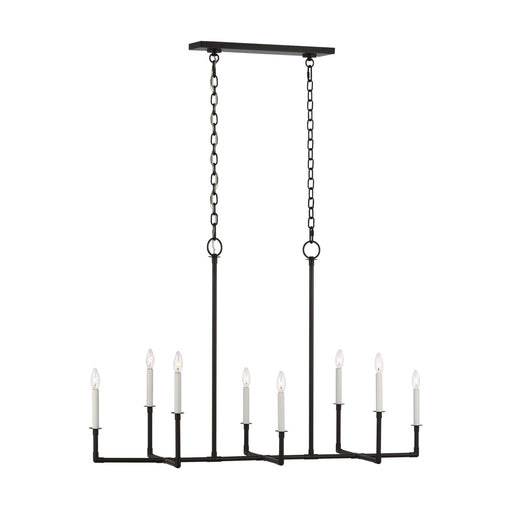 Myhouse Lighting Visual Comfort Studio - CC1368AI - Eight Light Chandelier - Bayview - Aged Iron